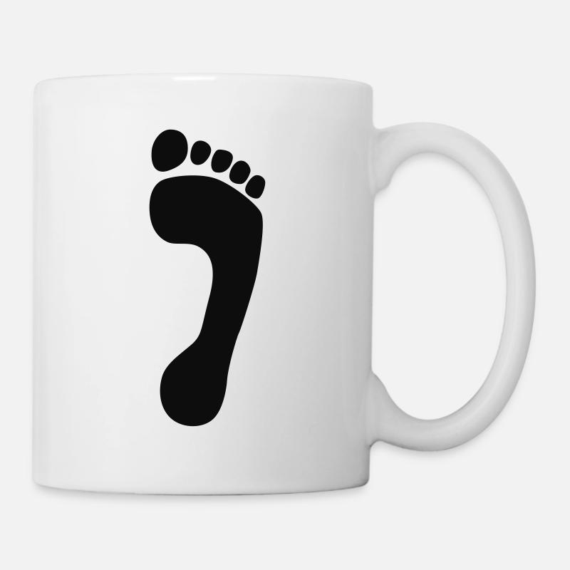 Pied - Mug blanc - blanc