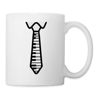 Krawatte - Tasse - Weiß - Rechts