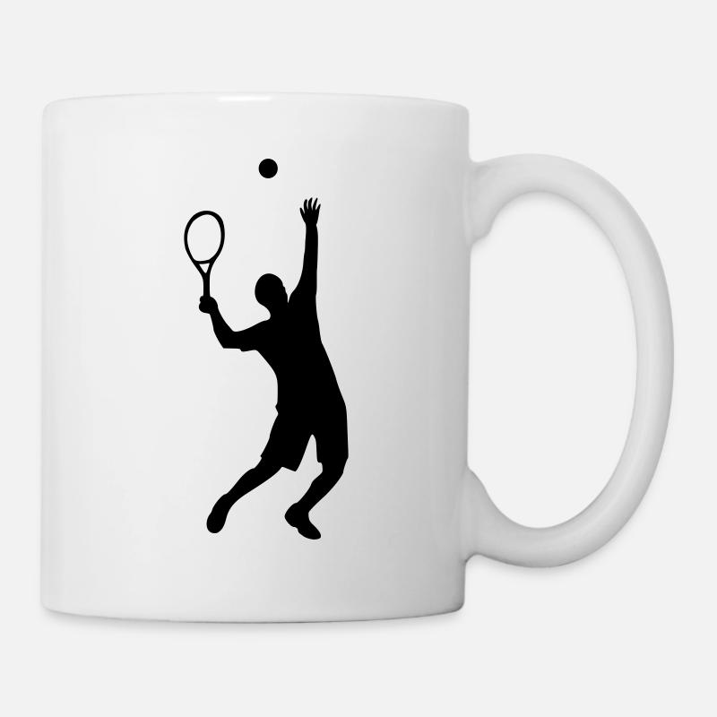 Tennis - Tasse - Weiß