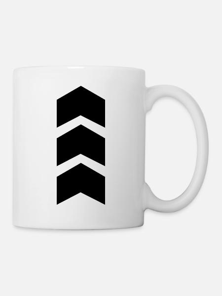 pfeil - Tasse - Weiß