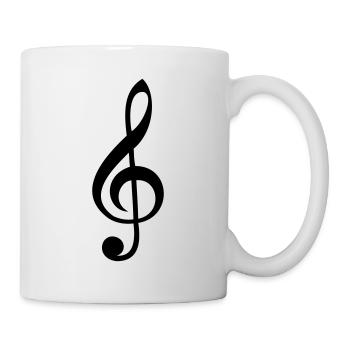 notenschluessel clef - Tasse - Weiß - Rechts