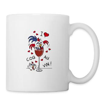 I Love Coq Au Vin, Cuisine - Mug blanc - blanc - Droite