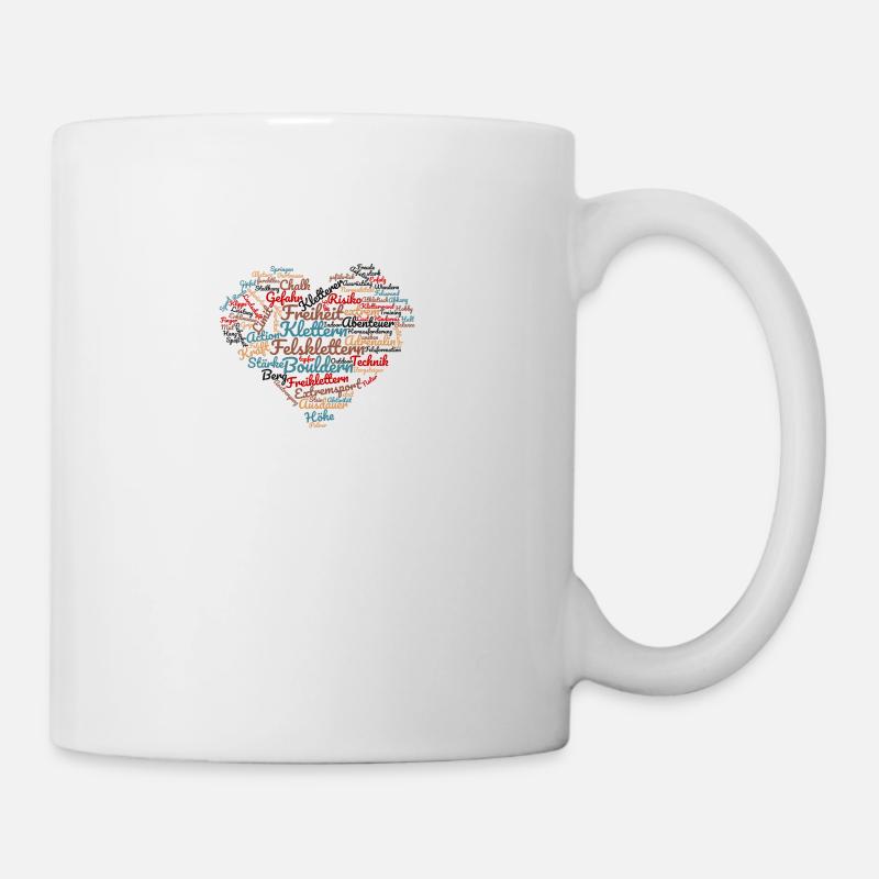 Ich liebe Klettern - Tasse - Weiß