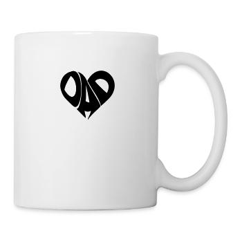 Heart Dad Papa Father 1c - Mug - white - Right