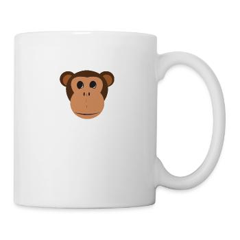 affe schimpanse gorilla pavian orangutan164 - Tasse - Weiß - Rechts