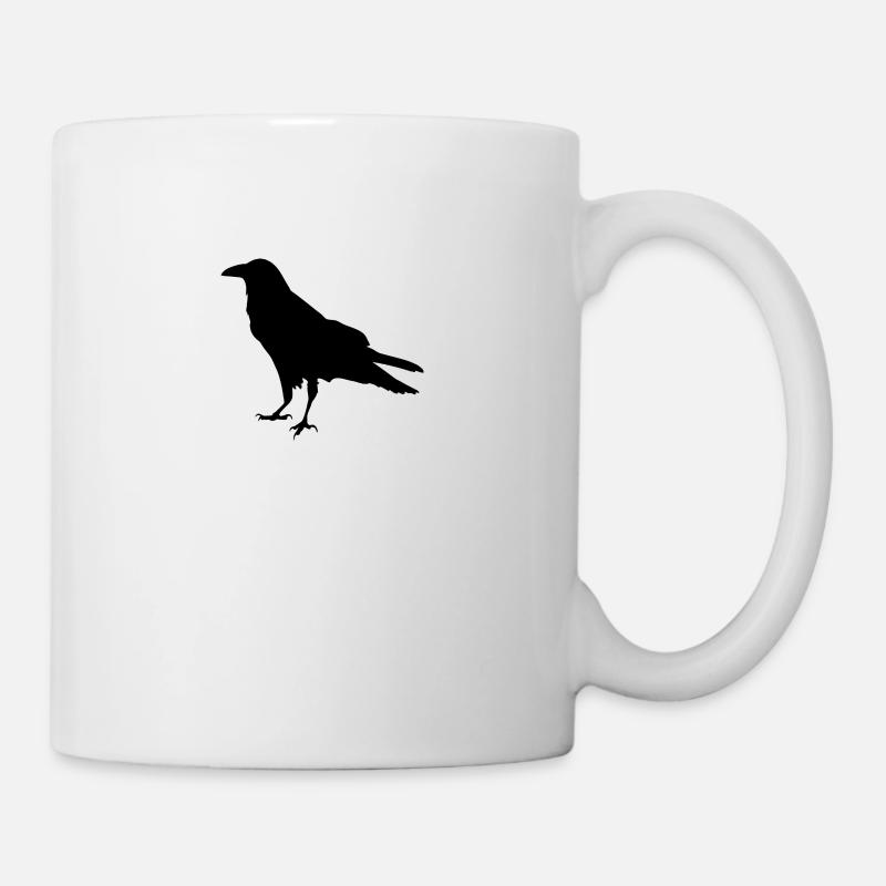 Rabe - Tasse - Weiß