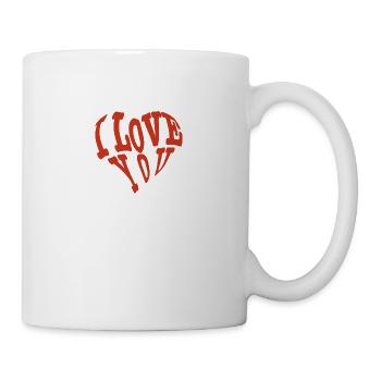 I Love You - Tasse - Weiß - Rechts