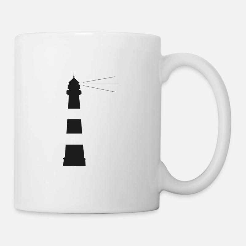 Leuchtturm - Tasse - Weiß