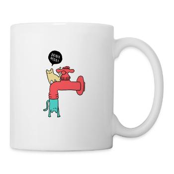 Cat - Meow - Kitten - Hangover - Water - Mug - white - Right