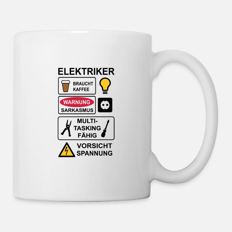 Électriciens - Mug blanc - blanc