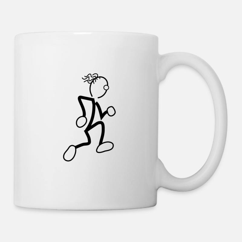 Jogging, Running - Tasse - Weiß