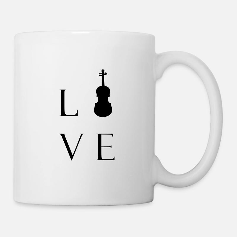 Geige - Tasse - Weiß