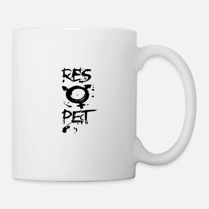 Respect Trans - Tasse - Weiß
