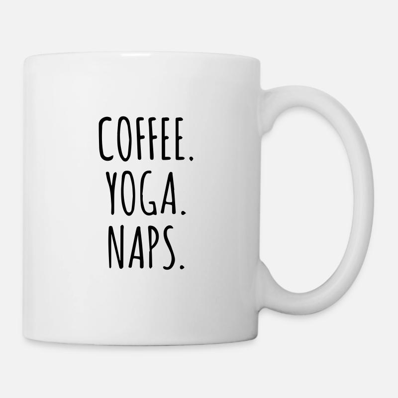 Coffee Yoga Naps - Mug - white