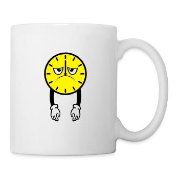 Uhr Uhr Uhrzeitprime Müdigkeit - Tasse - Weiß - Rechts