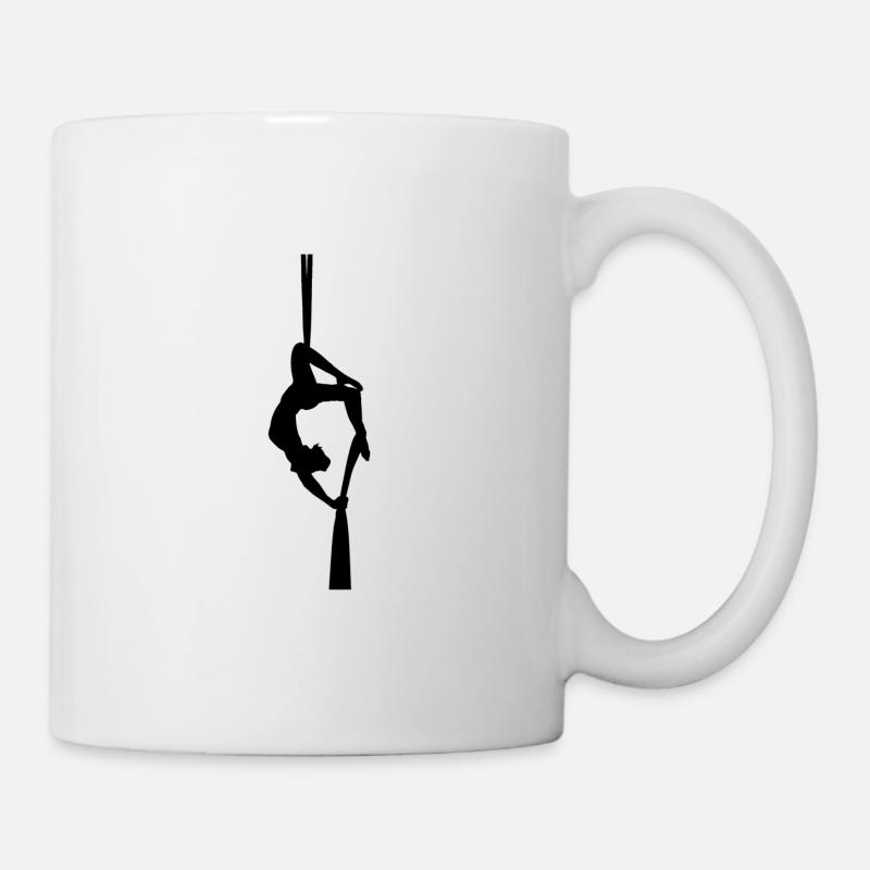 Aerial silk / Tissu - Mug - white