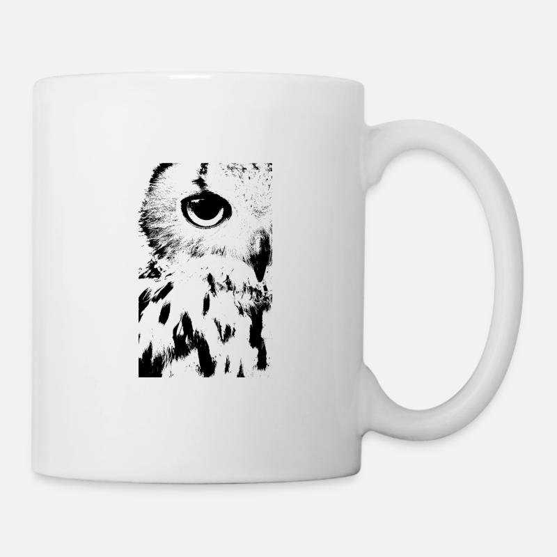 Eule - Tasse - Weiß