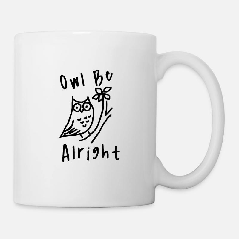 Chouette va bien - Mug blanc - blanc