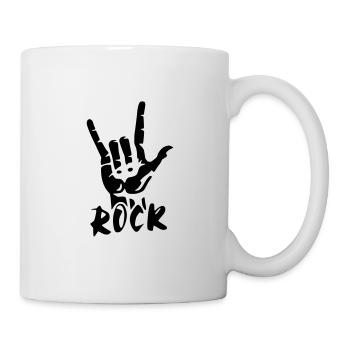 Musique de musique rock - Mug blanc - blanc - Droite