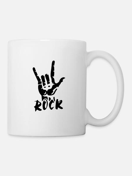 Musique de musique rock - Mug blanc - blanc