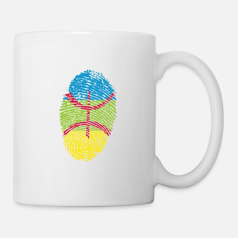 Amazigh-Abdruck - Tasse - Weiß