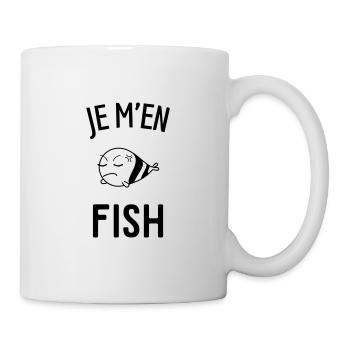 Je m'en fish - Mug blanc - blanc - Droite
