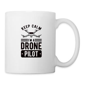 Drone Drone Pilote Drone Opérateur Quadcopter - Mug blanc - blanc - Droite
