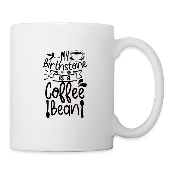 Kaffee Sarkasmus Freunde Glück Freude Cappuccino - Tasse - Weiß - Rechts