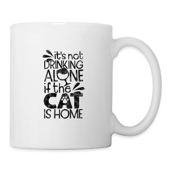 ce n’est pas boire seul si le chat est à la maison - Cat - Mug blanc - blanc - Droite