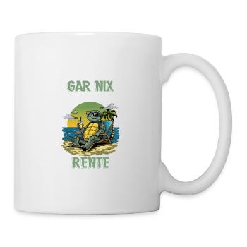 Pension Ich muss Gar Nix! Ich bin in Rente Opa Oma - Tasse - Weiß - Rechts