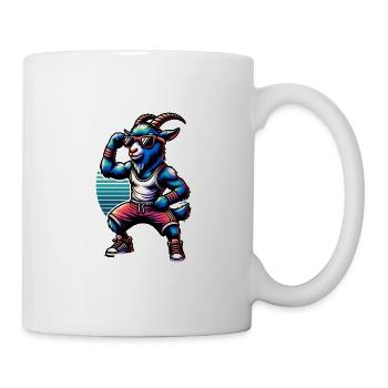 Ziege Workout Fitness Training Gym - Tasse - Weiß - Rechts