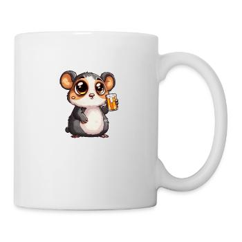 Lecker Bierchen Sad Hamster Meme Bier Mallorca - Tasse - Weiß - Rechts