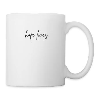 hope lives - Tasse - Weiß - Rechts