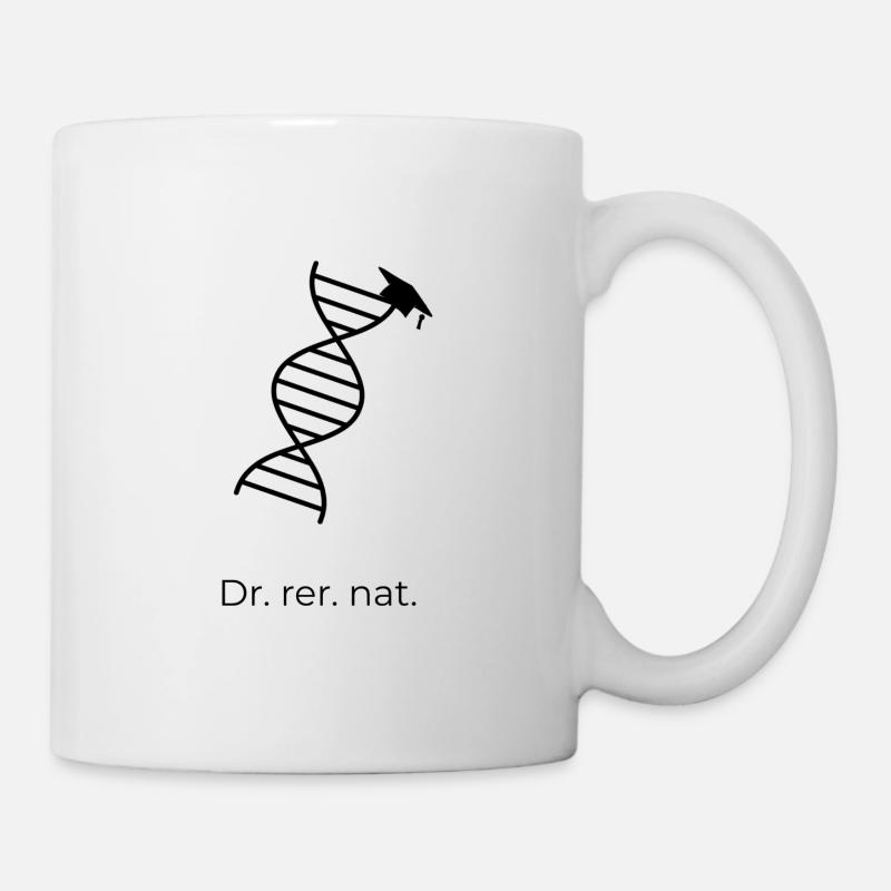 Dr. rer. nat. – DNA - Tasse - Weiß