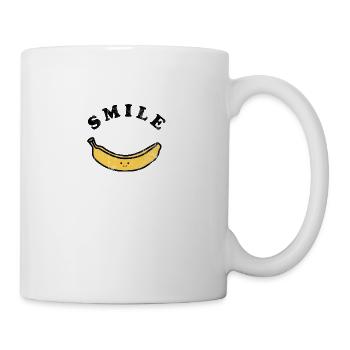 Fruit / Fruits: Banana - Laugh - Smile - Mug - white - Right