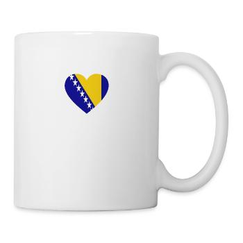 Love Liebe geschenk Bosnien Bosnia - Tasse - Weiß - Rechts