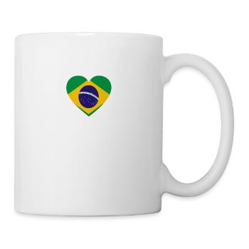 Love amour cadeau brazil brésil - Mug blanc - blanc - Droite