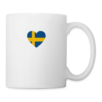 Love Amour cadeau SUÈDE sweden - Mug blanc - blanc - Droite