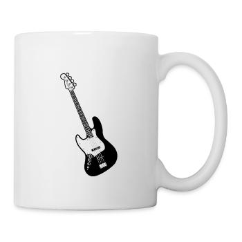 E guitare - Mug blanc - blanc - Droite