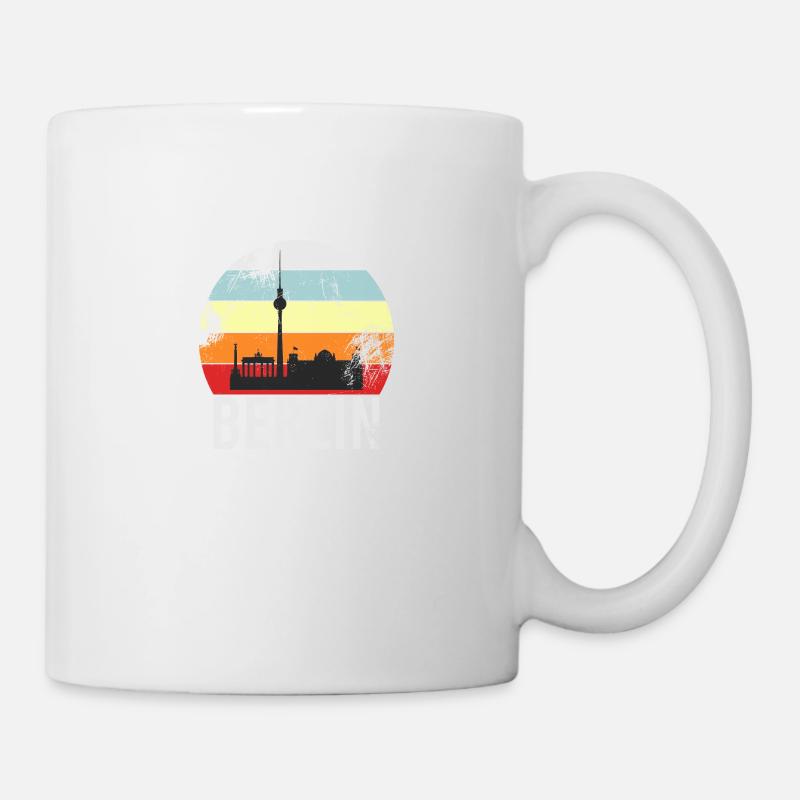 BERLIN RETRO Vintage Design als Geschenk - Tasse - Weiß
