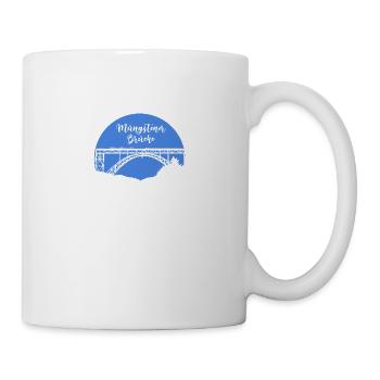 Müngstener Brücke,solingen,Brücke,blau - Tasse - Weiß - Rechts