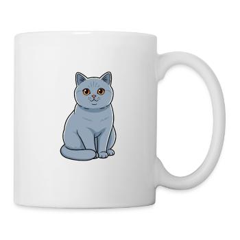 Britisch Kurzhaar Katze Haustier - Tasse - Weiß - Rechts