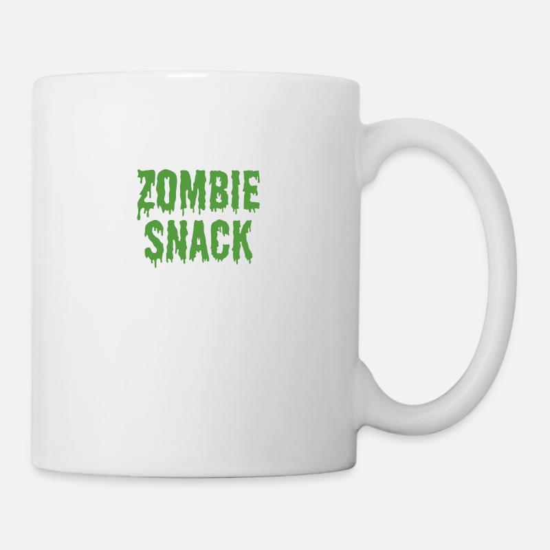 Zombie: Zombie Snack - Tasse - Weiß