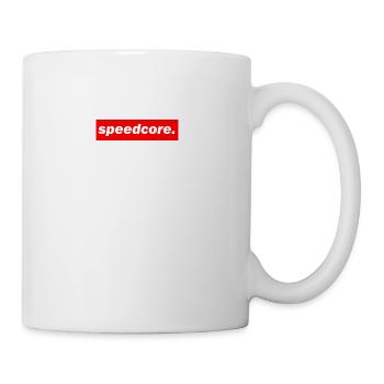 techno mischpult red bass bpm speedcore - Tasse - Weiß - Rechts