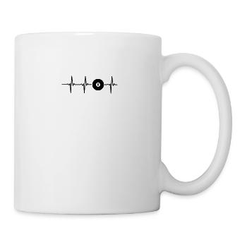 Piscine 8 Ball Snooker fréquence cardiaque cadeau - Mug blanc - blanc - Droite
