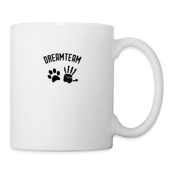 Hund Hunde Labrador Bulldogge Mops Geschenk Liebe - Tasse - Weiß - Rechts