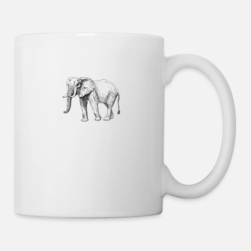 elephant - Mug - white
