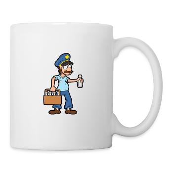 Milk delivery service Milkman Milk boy Milk - Mug - white - Right