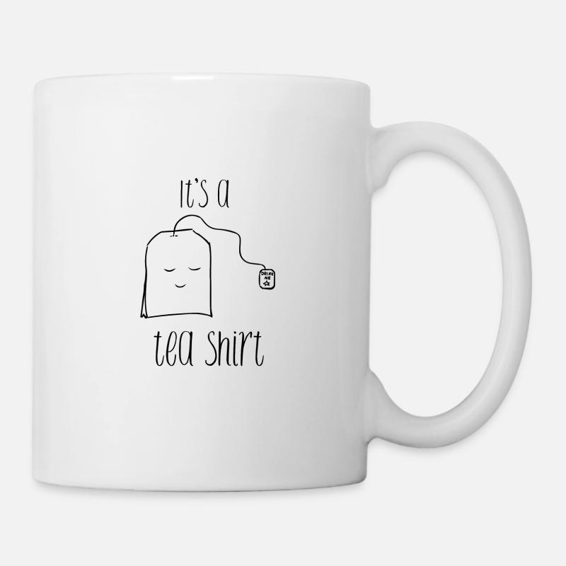 Witzig Lustig Fun Cool Tea Tee Shirt - Tasse - Weiß