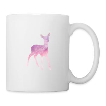 Reh Rehkitz Tier Wildnis Jagd Jäger Geschenk - Tasse - Weiß - Rechts